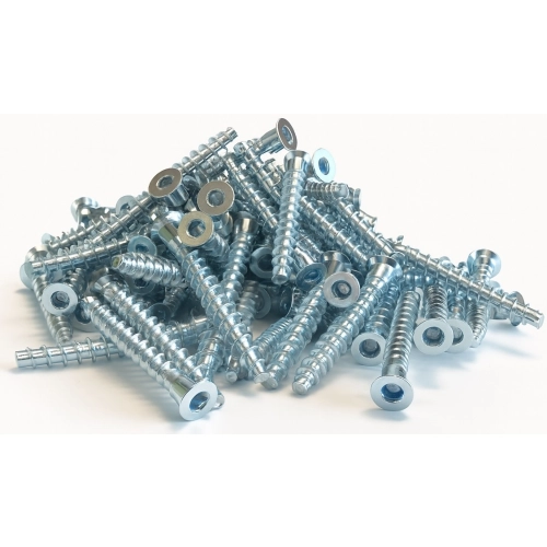 Konfirmat 6.4x50 1000 szt wkręt meblowy do płyty, drewna, sklejki