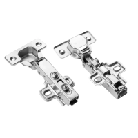 Zawias Meblowy Cichy Domyk Nakładany Ze Spowalniaczem GTV Prosty Clip-On ZM-FCHC090BEO