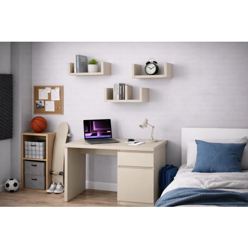 Półka Ścienna Wisząca 40 cm P1-40 Kaszmir Zestaw 3 szt do Salonu, Sypialni