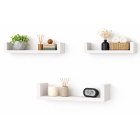 Półka Ścienna Wisząca 60 cm P1-60 Biała Zestaw 3 szt do Salonu, Sypialni
