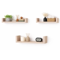 Półka Ścienna Wisząca 60 cm P1-60 Kaszmir Zestaw 3 szt do Salonu, Sypialni