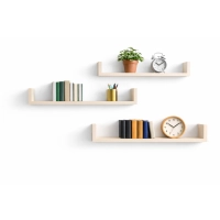 Półka Ścienna Wisząca 80 cm P1-80 Kaszmir Zestaw 3 szt do Salonu, Sypialni