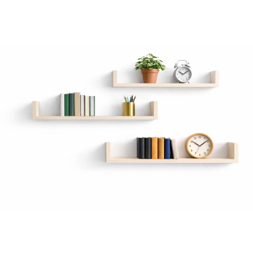 Półka Ścienna Wisząca 80 cm P1-80 Kaszmir Zestaw 3 szt do Salonu, Sypialni