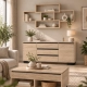 Półka Ścienna Wisząca Dąb Sonoma Duża P2 170 x 80 cm Regał na Książki do Salonu