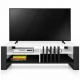 Szafka RTV III pod TV 145 cm Lamele Biała Nowoczesna Loft