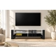 Szafka RTV III pod TV 145 cm Lamele Biała Nowoczesna Loft