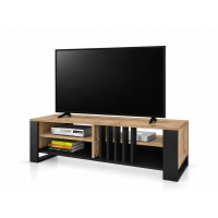 Szafka RTV III pod TV 145 cm Lamele Dąb Wotan Nowoczesna Loft