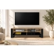 Szafka RTV III pod TV 145 cm Lamele Dąb Wotan Nowoczesna Loft