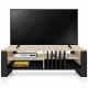 Szafka RTV III pod TV 145 cm Lamele Dąb Sonoma Nowoczesna Loft