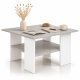 Stolik Kawowy Kwadratowy ST1 Beton/Biały 60x60 cm Ława do Salonu