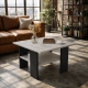 Stolik Kawowy Kwadratowy ST1 Beton/Czarny 60x60 cm Ława do Salonu