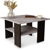 Stolik kawowy kwadratowy ST1 beton/czarny 60x60 cm