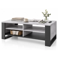 Stolik Kawowy ST12 BET Ława do Salonu Beton Czarny Loft