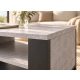 Stolik Kawowy ST12 BET Ława do Salonu Beton Czarny Loft