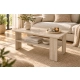 Stolik Kawowy Dąb Sonoma ST2 Ława z Półką Nowoczesna Loft 90 x 50 cm do Salonu