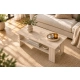 Stolik Kawowy Dąb Sonoma ST2 Ława z Półką Nowoczesna Loft 90 x 50 cm do Salonu