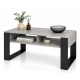 Stolik Kawowy ST7 Beton Czarny Ława Loft Retro 90 x 50 cm do salonu