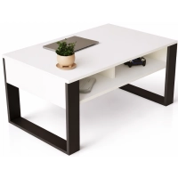 Stolik kawowy ST7 biały prostokątny nowoczesny loft