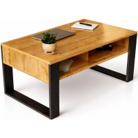 Stolik kawowy ST7 Dąb Wotan prostokątny nowoczesny loft