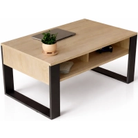 Stolik kawowy ST7 dąb sonoma prostokątny nowoczesny loft