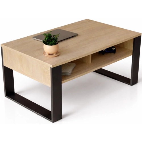 Stolik kawowy ST7 dąb sonoma prostokątny nowoczesny loft