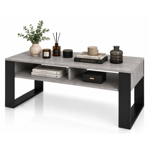 Stolik Kawowy ST7MAX BET Ława Duża 120cm do Salonu Beton Loft