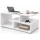 Stolik kawowy ST10 Biały Prostokątny 90 x 50 cm Ława do Salonu Loft