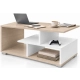 Stolik kawowy ST10 Dąb Sonoma Biały Prostokątny 90 x 50 cm Ława do Salonu Loft